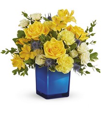 TEV70-4A Golden Blue Bouquet